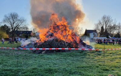 Osterfeuer 2022 bei den Pfadfindern in Sickingmühle